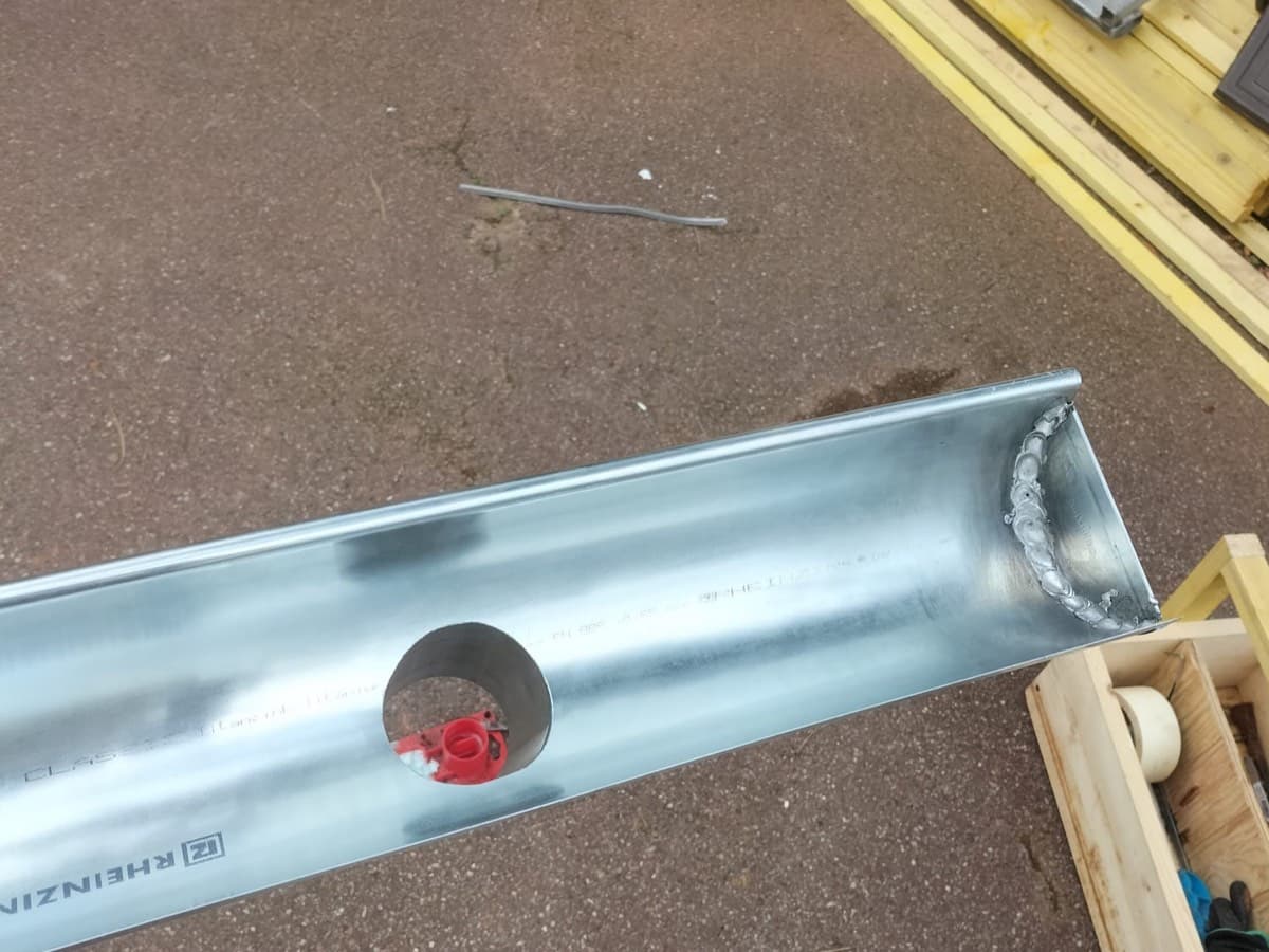 Chéneau zinc Rheinzink prepatina façonné atelier Zinc Tech